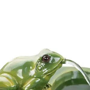 Primrose Frog Cascading Solar Water Feature H64cm