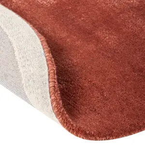 Viscose Area Rug 160 x 230 cm Dark Red TANDO