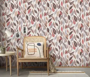 Erismann Foliage Leaf Vinyl Wallpaper