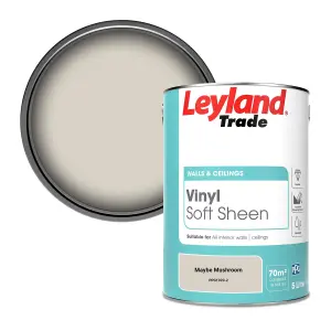 Leyland Trade Vinyl Soft Sheen Walls & Ceilings Emulsion Paint Maybe Mushroom (PPG1020-2) - 5L