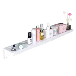 Wall Mounted Bathroom Shelf Display Rack Shower Organizer Floating Shelf W 38 cm