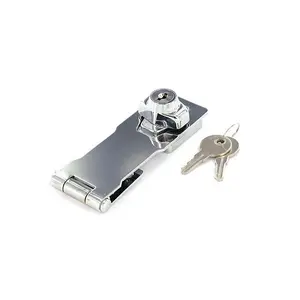 Securit Locking Hasp Cylinder Action Silver (75mm)