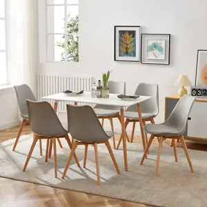 Milana 6 - Person Dining Set Grey