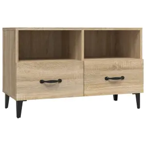 Berkfield TV Cabinet Sonoma Oak 80x36x50 cm Engineered Wood