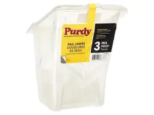 Purdy Painter's Pail Liners - Set of 3 for Effortless Cleanup