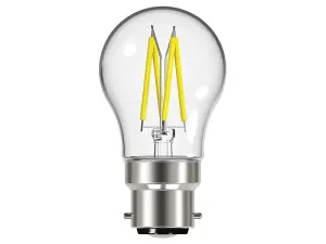 Energizer S12871 LED BC (B22) Golf Filament Non-Dimmable Bulb, Warm White 470 lm 4W ENGS12871