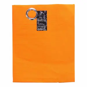 Homescapes Plain Orange Cotton Eyelet Curtains 137 x 182 cm