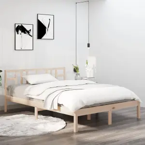 Berkfield Bed Frame Solid Wood 200x200 cm