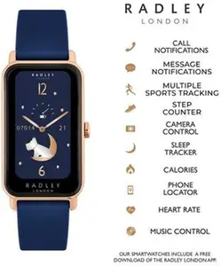 Radley Series 21 Ladies' Lozenge Navy Silicone Strap Watch