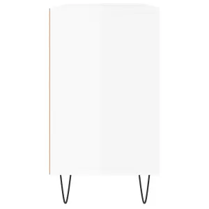 Berkfield Bathroom Cabinet High Gloss White 80x33x60 cm Engineered Wood