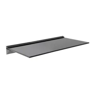 AVF 60cm Floating Glass Shelf - Black