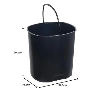 Keeeper Pedal Waste Bin 21 Litre Nordic Grey