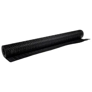 Charrie Polyethylene Balcony Privacy Screen Black / 1000cm W x 90cm D