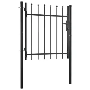 Berkfield Door Fence Gate with Spear Top 100x75 cm