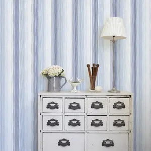 Galerie Simply Stripes 3 Blue Random Stripe Smooth Wallpaper