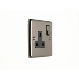 Socket Enhance Range Black Trim Wall Mounted Light Switch