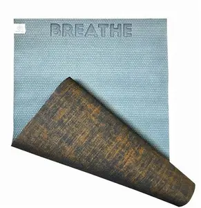 Eco-Friendly, Organic Jute , Printed Yoga Mat - Blue