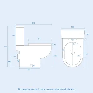 Nes Home Ambon 1700mm Bath, Rimless Close Coupled Toilet & Flat Pack Vanity Basin Unit White