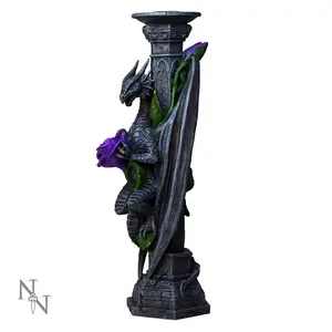 Anne Stokes Dragon Beauty Candle Stick Candle Holder Valentine - 25cm