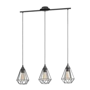 EGLO 3 Set Pendant E27 Black TARBES (21)