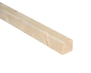 Smooth Planed Whitewood spruce Stick timber (L)2.4m (W)38mm (T)38mm, Pack of 8