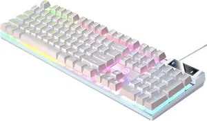 Mechanical Gaming Keyboard RGB Backlit USB 104 Keys