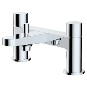 RAK Petit Polished Chrome Round Bath Filler Mixer Tap Solid Brass