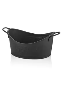 Rozi Black Bread Basket (Galvanised Steel)