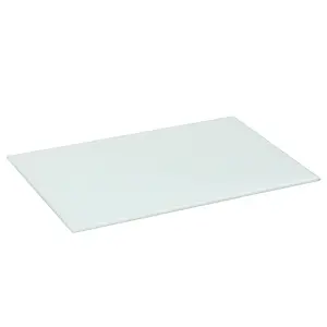 Harbour Housewares - Glass Placemats - 50cm x 40cm - White - Pack of 6