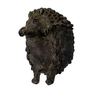 Wildomar Hedgehog Animals Plastic Garden Statue (Set of 2) Brown