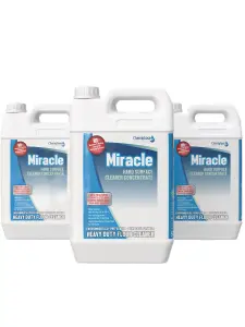 Miracle- Heavy Duty Floor Cleaner - Exceptional Multi Purpose Cleaner 4 x 5 Litres