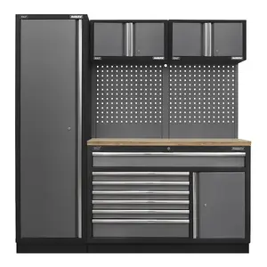 Sealey Superline Pro 1.96m Tool Storage System Pressed Wood Worktop APMSSTACK10W