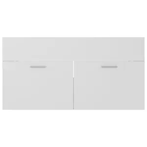 Cronius 900mm Single Bathroom Vanity with Integrated Ceramic Basin White