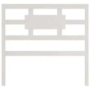 Berkfield Bed Frame White Solid Wood 100x200 cm