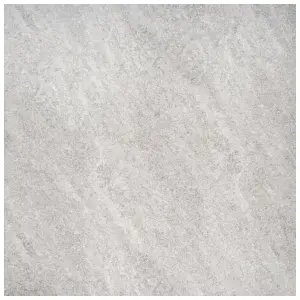 Fresca Cosmic Light grey Matt Stone effect Textured Porcelain Outdoor Floor Tile, Pack of 2, (L)600mm (W)600mm