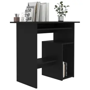 Desk Engineered Wood Black / Computer Desk