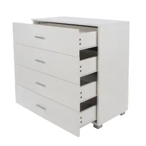 White Gloss 4 drawer chest of drawers