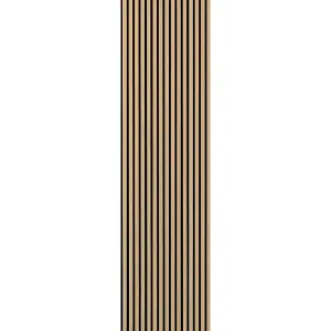 Premium Acoustic Slat Wall Panel 2.4m x 0.6m Oak