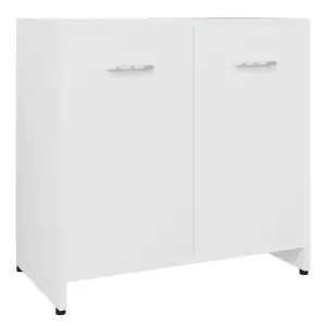 Berkfield Bathroom Cabinet White 60x33x61 cm Engineered Wood