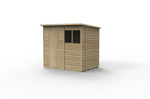 4LIFE Pent Shed 7x5 - Single Door - 2 Windows