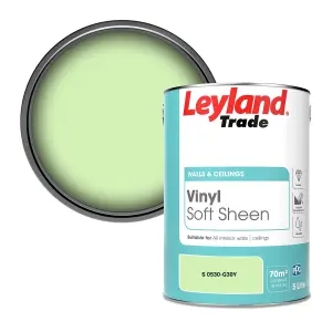 Leyland Trade Vinyl Soft Sheen Walls & Ceilings Emulsion Paint (S 0530-G30Y) - 5L