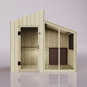 PolarPlay Kids Scandinavian Style Wooden Playhouse - Freyja Rose