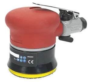 Sealey Air Palm Orbital Sander With Variable Speed Control Diameter 75mm GSA003