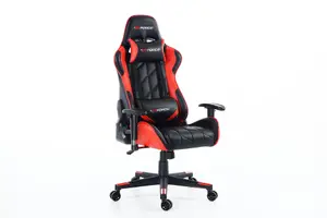 GTForce Pro GT Reclining Sports Racing Gaming Office Desk Pc Car Faux Leather Chair (Red)