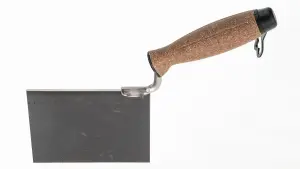 Toolty Corner Lining External Angled Trowel with Cork Handle 120x60mm Stainless Steel for Plastering Finishing DIY