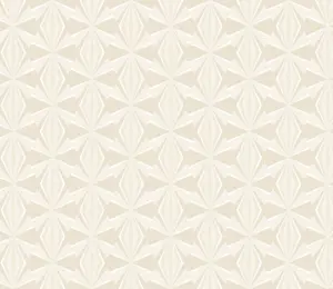 Hoopla Walls Sunray Diamond Beige 10m Wallpaper Matt Smooth