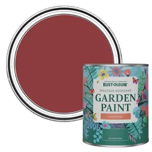 Rust-Oleum Empire Red Satin Garden Paint 750ml