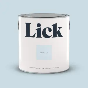 Lick Blue 15 Eggshell Emulsion paint, 2.5L