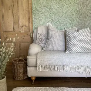 Belgravia Décor Florence All Over Leaf Green Smooth Wallpaper