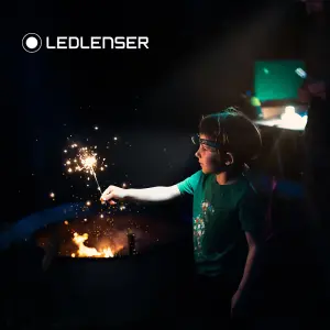 Ledlenser KidLED4R Rechargeable 40 Lumen Safe Robust RGB Light LED Head Torch for Camping and Night Time Fun